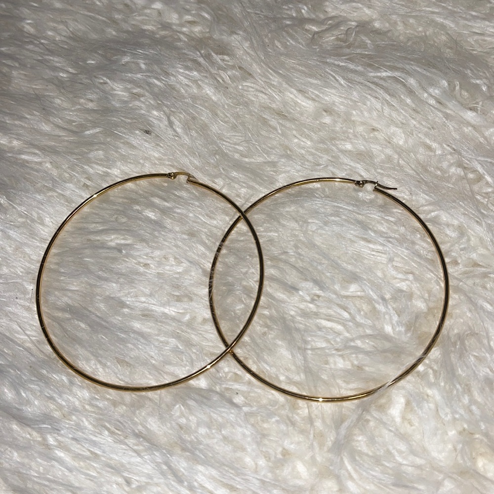 Large Gold Hoops
